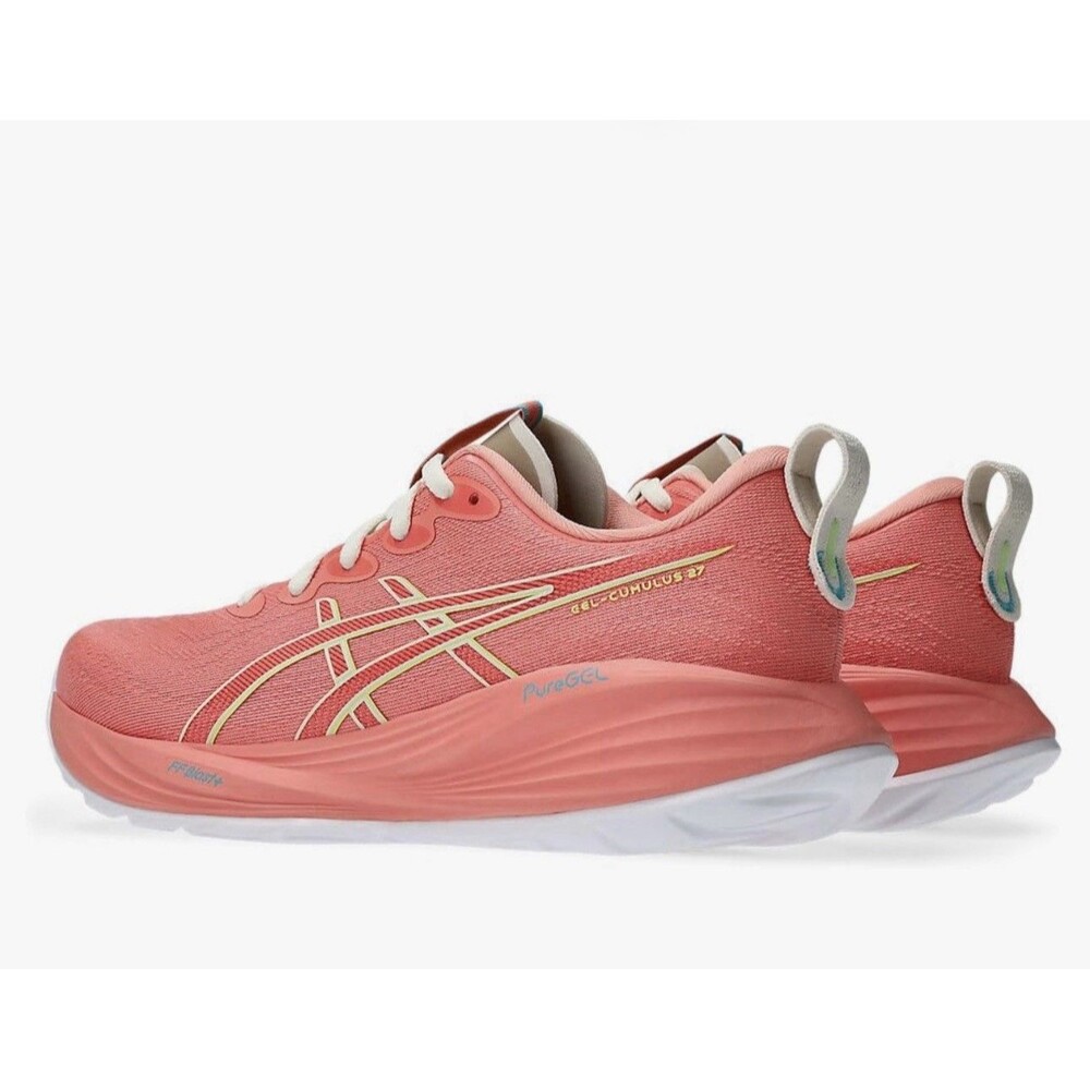 ASICS Gel-Cumulus 27 Women’s Running Shoes Size 10 Guava Lime Green NEW - Picture 2 of 8